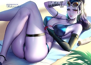 widowmaker, hot, ecchi, overwatch HD wallpaper