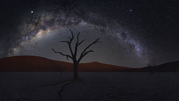Milky Way over Dead Vlei, galaxies, planets, fun, cool, space, stars HD wallpaper