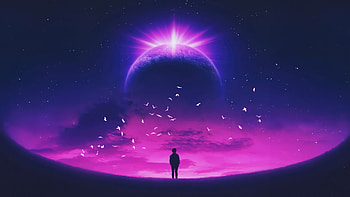 Sleepless Nights, alone, synthwave, artist, artwork, digital-art HD wallpaper
