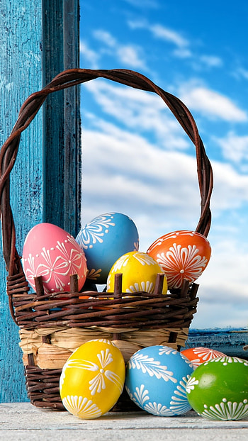 Easter, Sky Background HD phone wallpaper