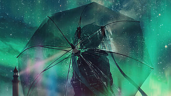 Hatsune Miku Vocaloid In Rain, hatsune-miku, vocaloid, anime, anime-girl, artist, artwork, digital-art HD wallpaper