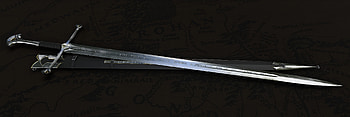 Anduril Sword, Artwork by Alex Templin, The Lord of the Rings, Sword design HD wallpaper