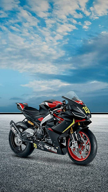 Aprilia, cloud, motorcycle, sky, bike HD phone wallpaper