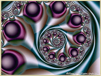 pearl essence, purple, fractal, spiral, pearl HD wallpaper
