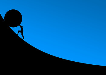 Vector, Silhouette, Motivation, Severity, Heaviness, Overcoming HD wallpaper