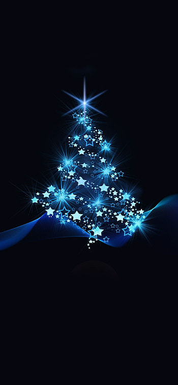 Dark xmas , backgrounds, Festive holiday, Mysterious beauty HD phone wallpaper