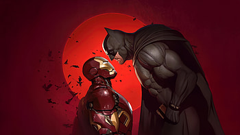 Iron Man Vs Batman Ultimate Showdown, iron-man, batman, superheroes, artwork, art, digital-art, artist HD wallpaper
