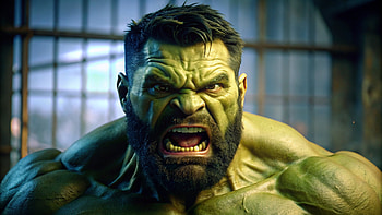 Hulk Bearded, Comic, Hulk HD wallpaper