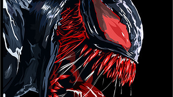Red Venom Artwork , venom, superheroes, behance, digital-art, artwork HD wallpaper