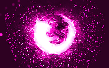 Mozilla purple logo, , purple neon lights, creative, purple abstract background, Mozilla logo, brands, Mozilla HD wallpaper