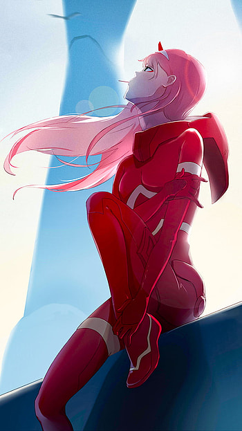 Zero Two heaven, Zero Two (Darling in the FranXX), Anime, Darling in the FranXX HD phone wallpaper
