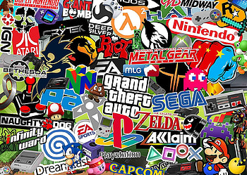 Video Game Sticker Bomb, JDM Sticker Bomb HD wallpaper