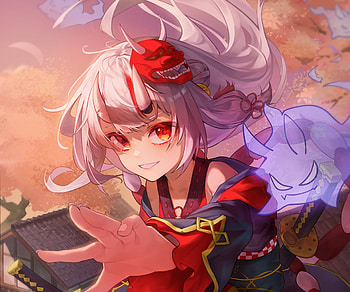 Nakiri Ayame, hololive, Nakiri Ayame, Anime, Virtual Youtuber HD wallpaper