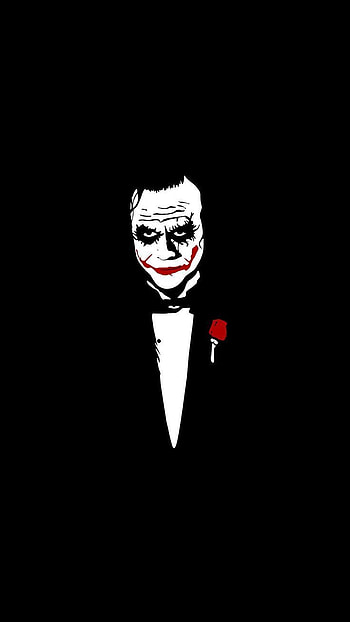 Joker art illustration black and white. Joker , Joker HD phone wallpaper