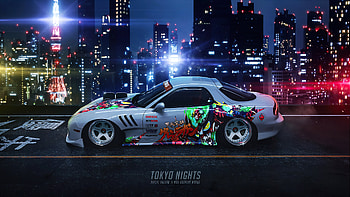 Tokyo Nights, cars, artist, artwork, digital-art, artstation HD wallpaper
