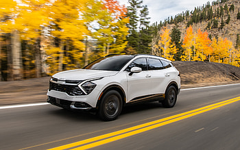 2023, Kia Sportage SX, , front view, exterior, new white Sportage 2022, USA version, white crossover, Korean cars, Kia HD wallpaper