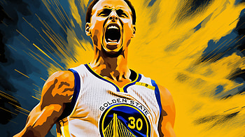 Vector Art Stephen Curry in GSW, Golden State Warriors, Stephen Curry, Sports HD wallpaper