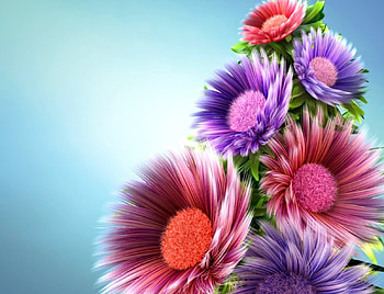Abstract Flowers, Flowers, Abstract, pretty, Art HD wallpaper