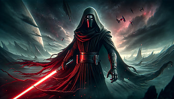 Kylo Ren Sith Star Wars with Red Lightsaber, Star Wars, Sith (Star Wars), Kylo Ren, red lightsaber HD wallpaper