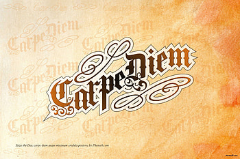 Carpe Diem, other, abstract, logo HD wallpaper
