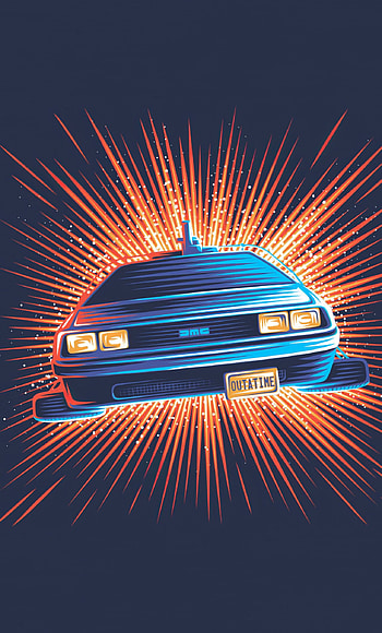 DeLorean DMC-12, , Cool backgrounds, Time machine HD phone wallpaper