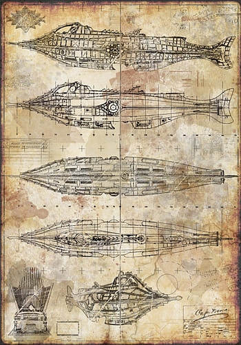 Jules Verne, 20, 000 Leagues Under the Sea, The Nautilus, Mysterious Depths HD phone wallpaper