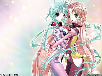 dears, cute, girls, long hair, alien HD wallpaper