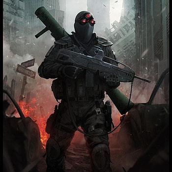 One Way, adventure, action, cg, soldier, weapon, digital art HD wallpaper
