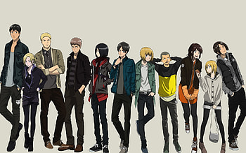 otaku, girls, group, boys HD wallpaper