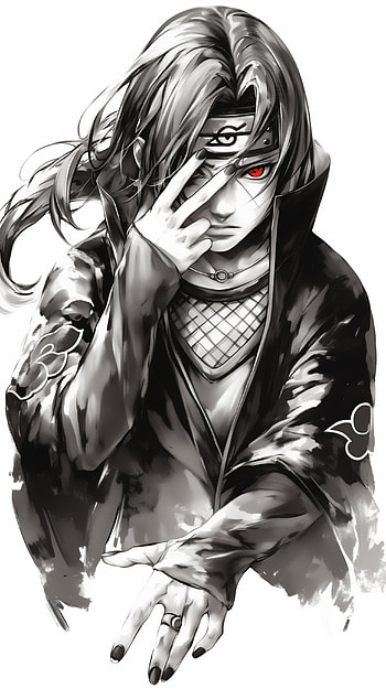 Itachi Uchiha Sharingan - Anime Art from Naruto, Anime, Naruto, Itachi Uchiha, Sharingan (Naruto), manga HD phone wallpaper
