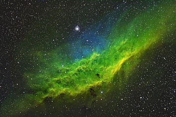 The California Nebula, Green Nebula HD wallpaper