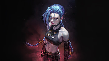 Arcane Jinx, jinx-league-of-legends, league-of-legends, games, artist, artwork, digital-art, artstation, video-games HD wallpaper