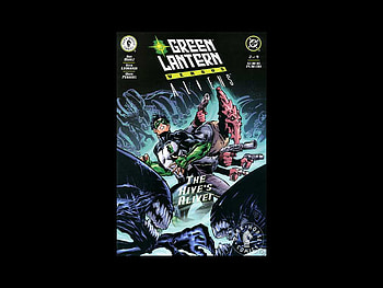 Green Lantern vs Aliens, comic, aliens, lantern, green HD wallpaper