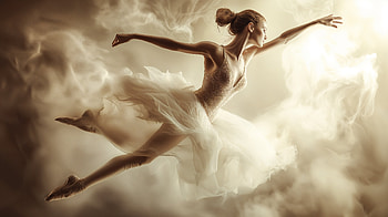 Elegant Ballerina in Ultra, ballerina, ballet, dancer, motion, ethereal HD wallpaper