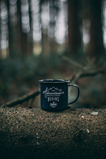 Words, Cup, Journey, Camping, Campsite, Mug HD phone wallpaper