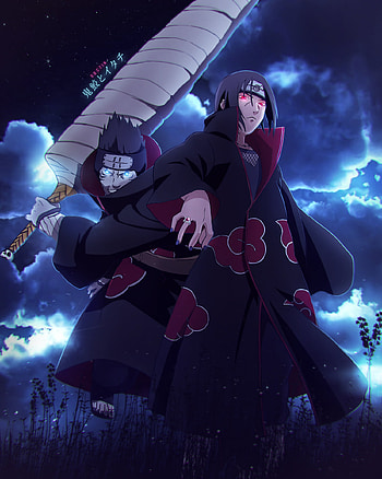 Kisame & Itachi, naruto, sharingan, uchiha, edit, akatsuki, animes, renegado HD phone wallpaper