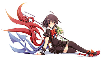 Houjuu Nue, wings, white, girl, nue, anime, video game, weapon, touhou, game, spear HD wallpaper