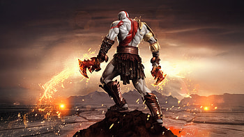 Kratos Armed And Ready, kratos, god-of-war, artwork, digital-art, games, video-games, deviantart HD wallpaper