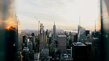 Sunset New York City , new-york, city, world, lights, graphy HD wallpaper