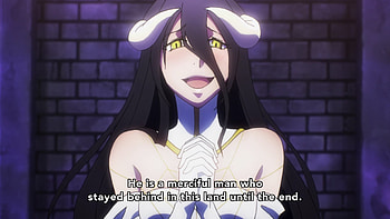 Albedo also mentions Momonga staying 
