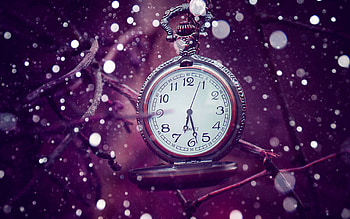 Lilac, Clock, Miscellanea, Miscellaneous, Bokeh, It's Time, Time HD wallpaper