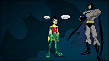 Robin Explains, backgrounds, nexus, fan art, villians, cartoons, teen titans, anime, 1920x1080 only, super heroes, batman, , robin, in trouble HD wallpaper
