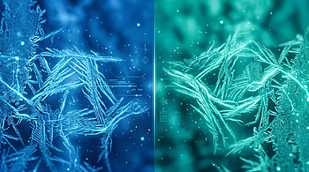 Aqua Divide — Dual-Tone Frost, Winter HD wallpaper