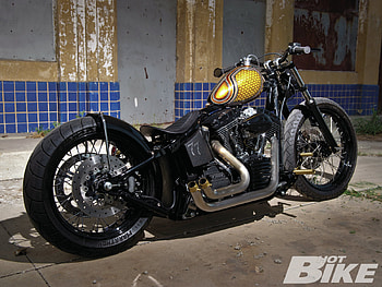 Never Satisfied, bike, , gold tank, custom HD wallpaper