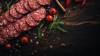 Savory Salami with Herbs and Spices, food, salami HD wallpaper