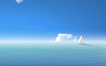 Minimalist Ship At Sea, boat, minimalism, minimalist, artist, artwork, digital-art HD wallpaper