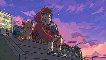 Chill LoFi Cartoon, lofi, Chill, cartoon, chill lofi HD wallpaper