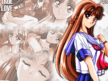 True Love, girl, anime, collage HD wallpaper