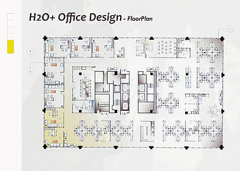 Office Floor Plan Design HD wallpaper