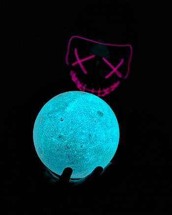Dark, Ball, Glow, Mask HD phone wallpaper